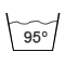 Pflegesymbole Waschsymbole: Waschmaschine waschen bei 95 Grad
